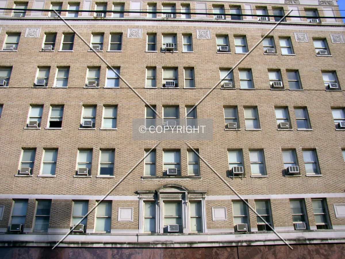Detail of the northern facade