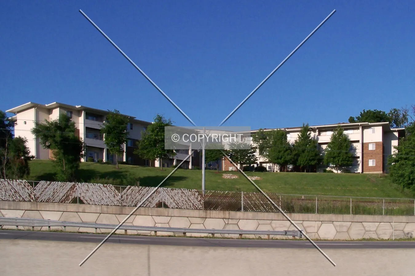 View from the northeast