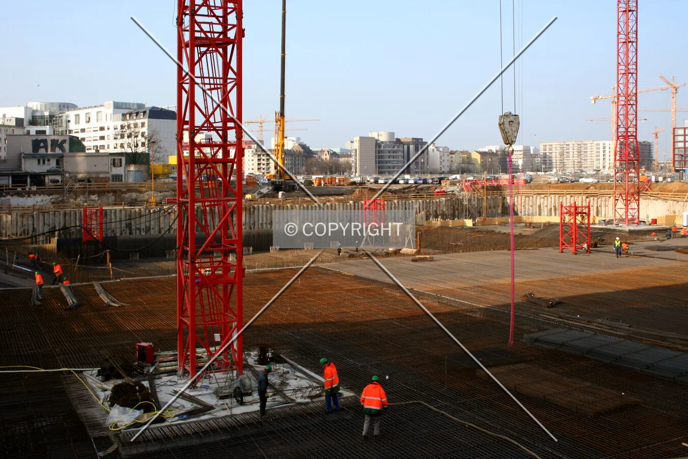 Field of rebar