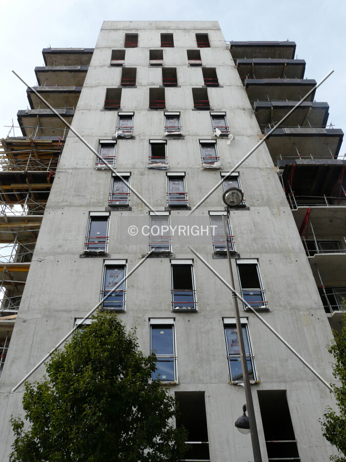 Looking up the northeast side