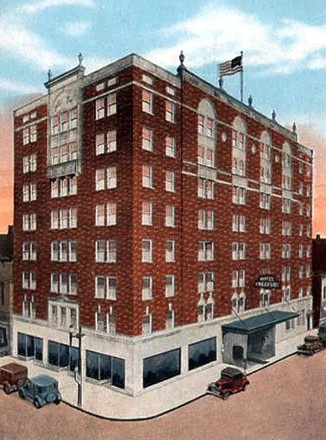 Vintage view from the northwest