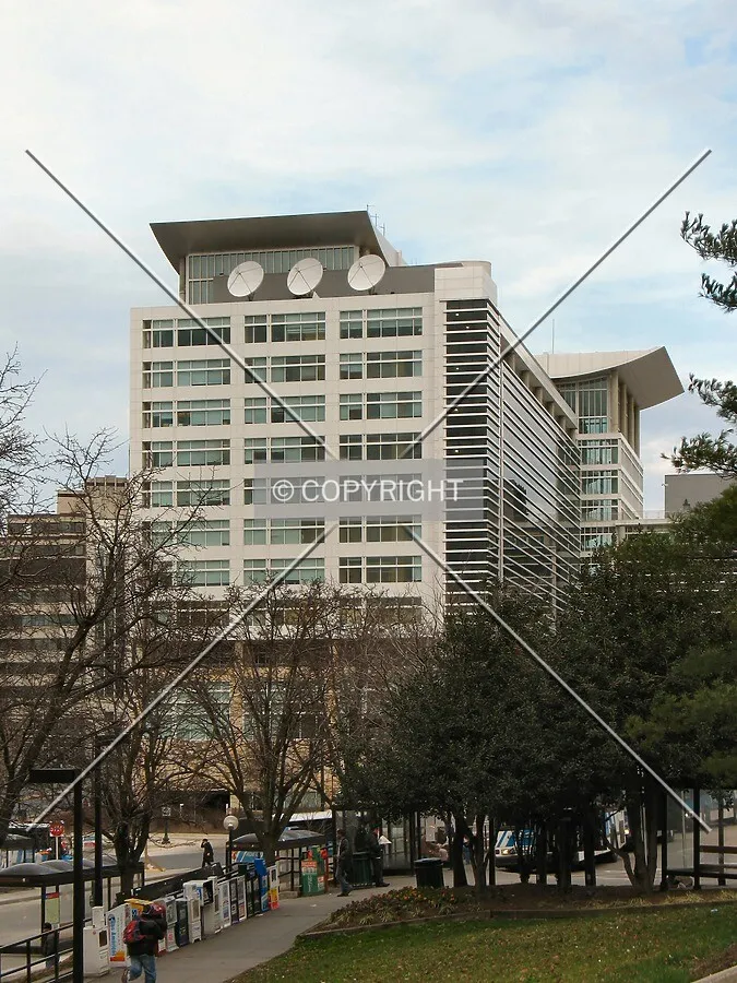 View to the northeast from the Silver Spring Transit Center