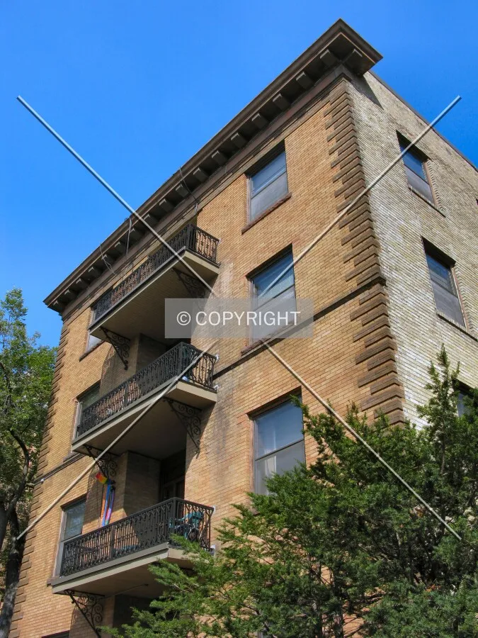 Looking up from Willow Street