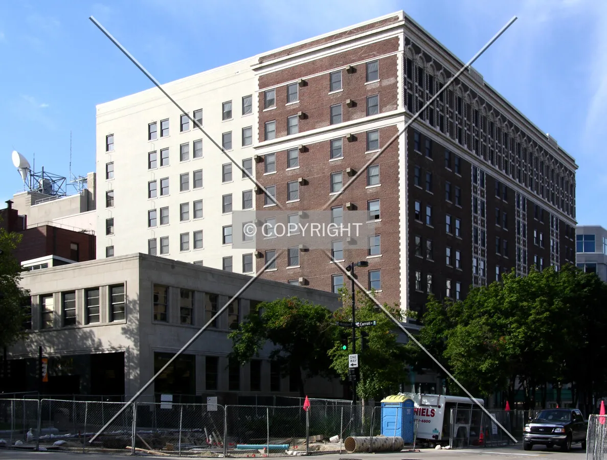 Looking west along Washington Avenue