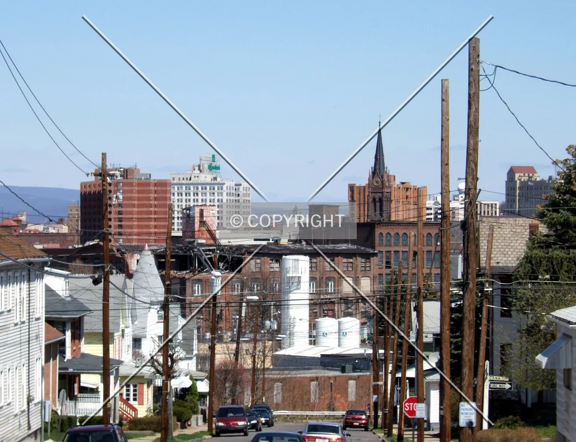 Downtown from the southwest