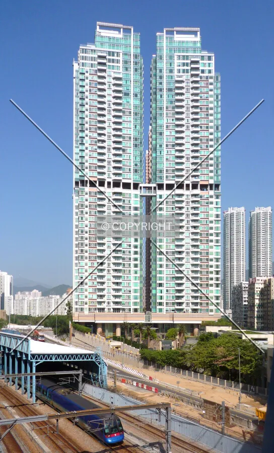 View from footbridge to Olympian City