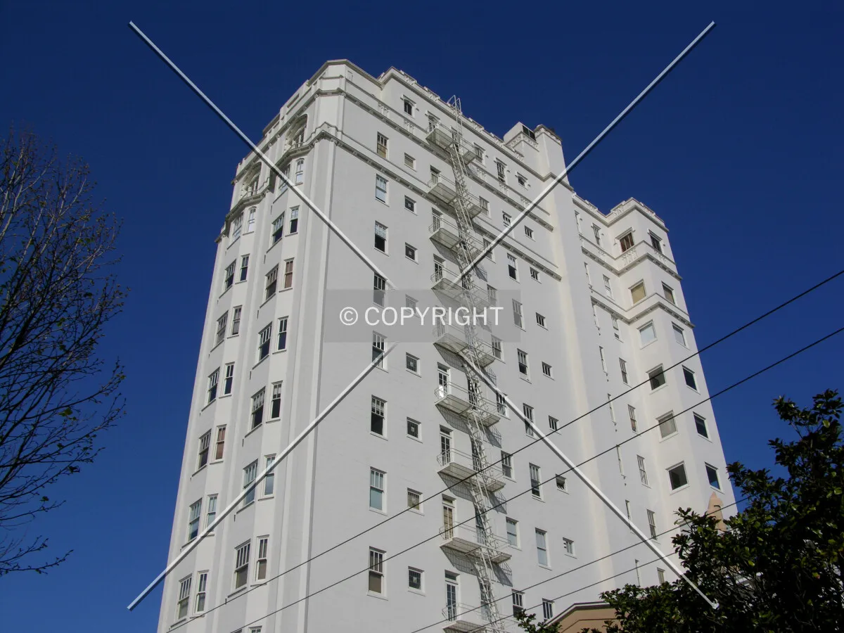 Looking up the southeast side