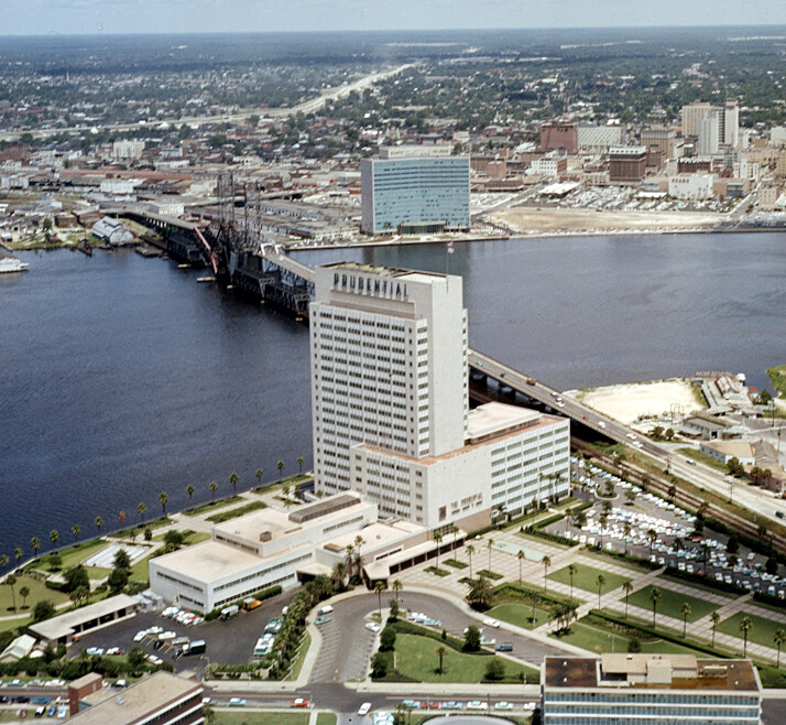Vintage view from the south, circa 1960