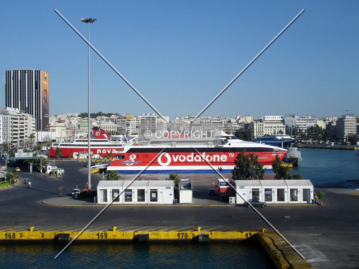 Elevated view from the port