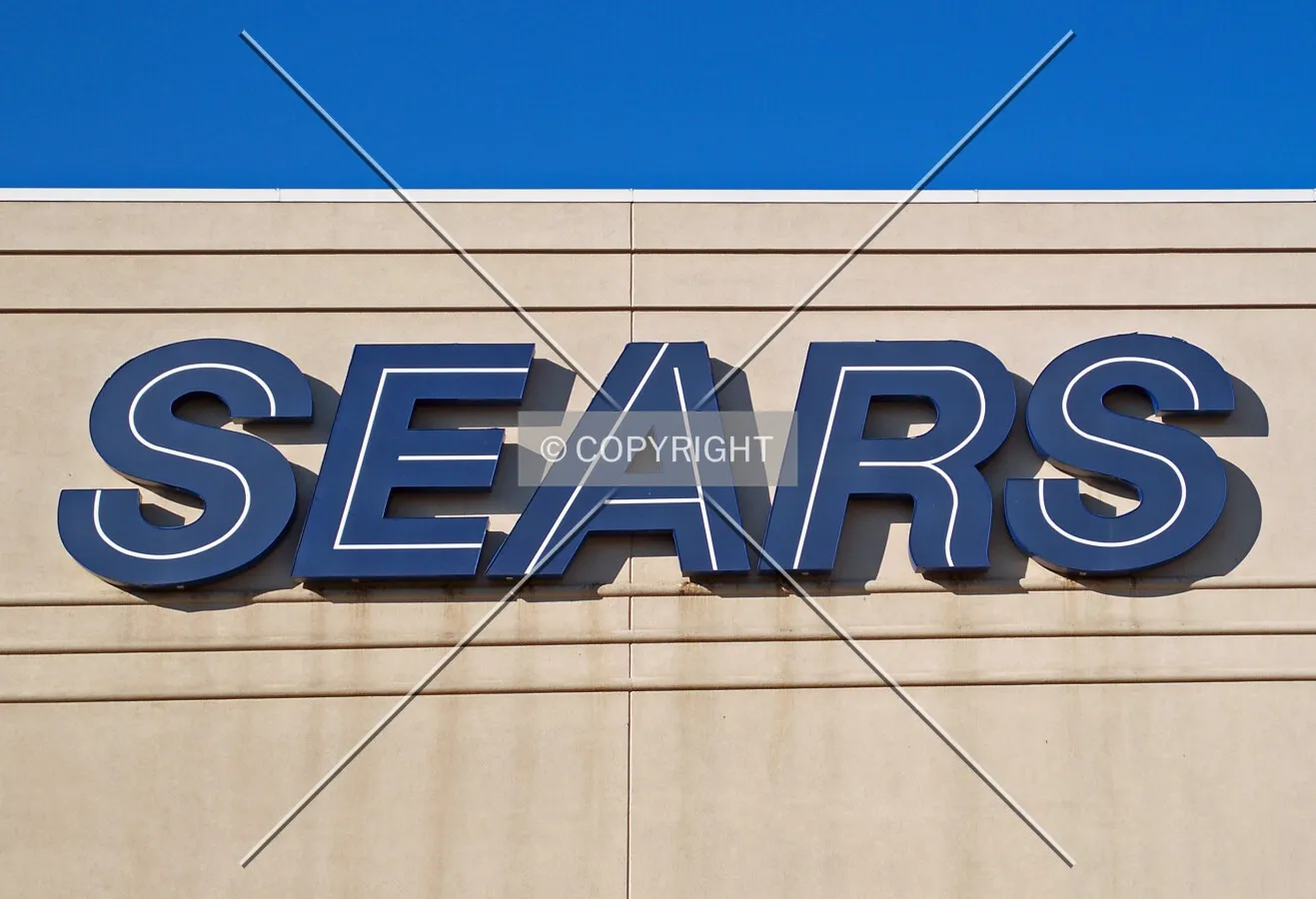 Sears sign on the east facade; January 21, 2008