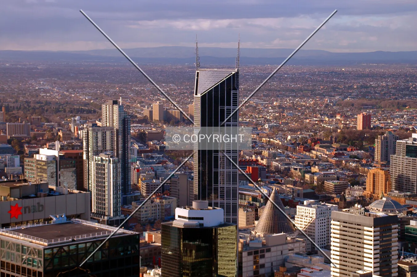 As seen from Rialto Towers