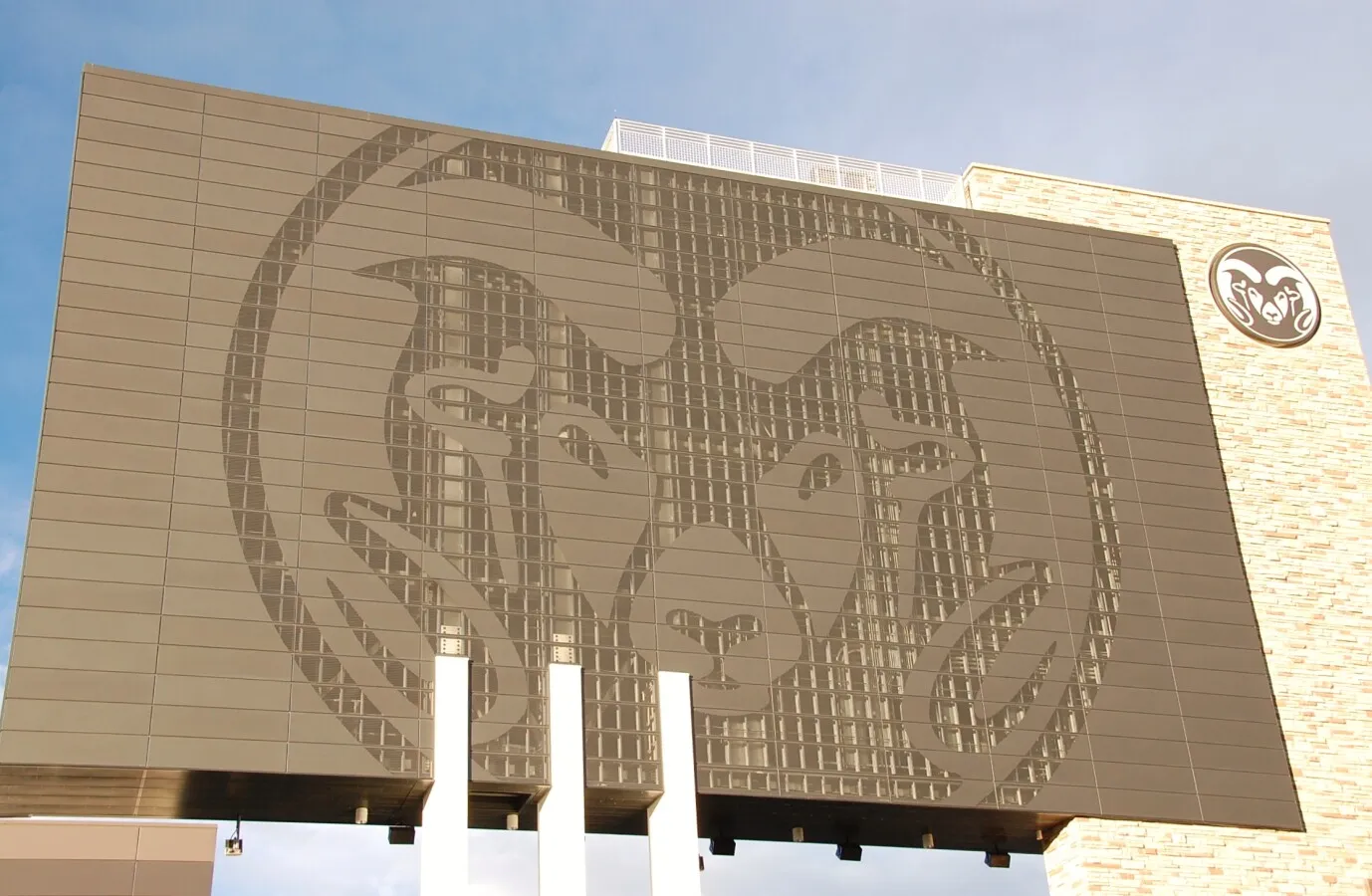 Backside of the scoreboard