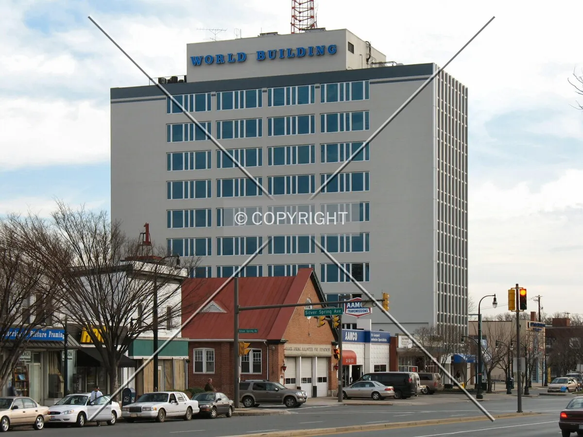 View to the southeast across Georgia Avenue