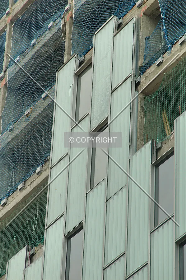 Broken glass on the south side