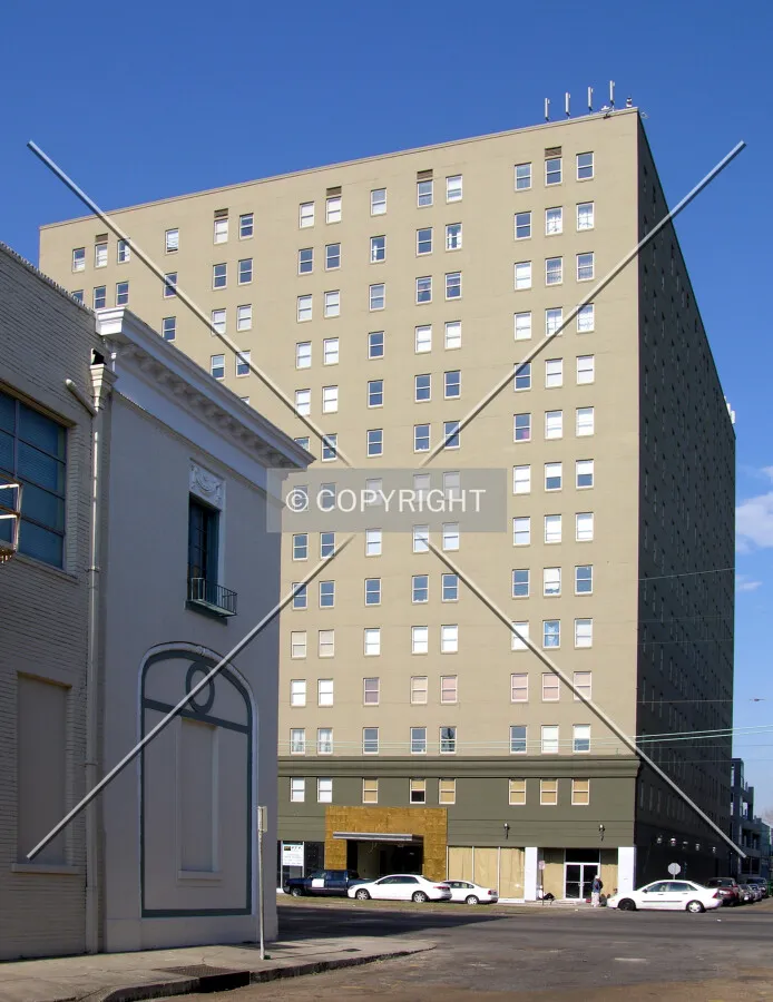 Looking north from Clio Street