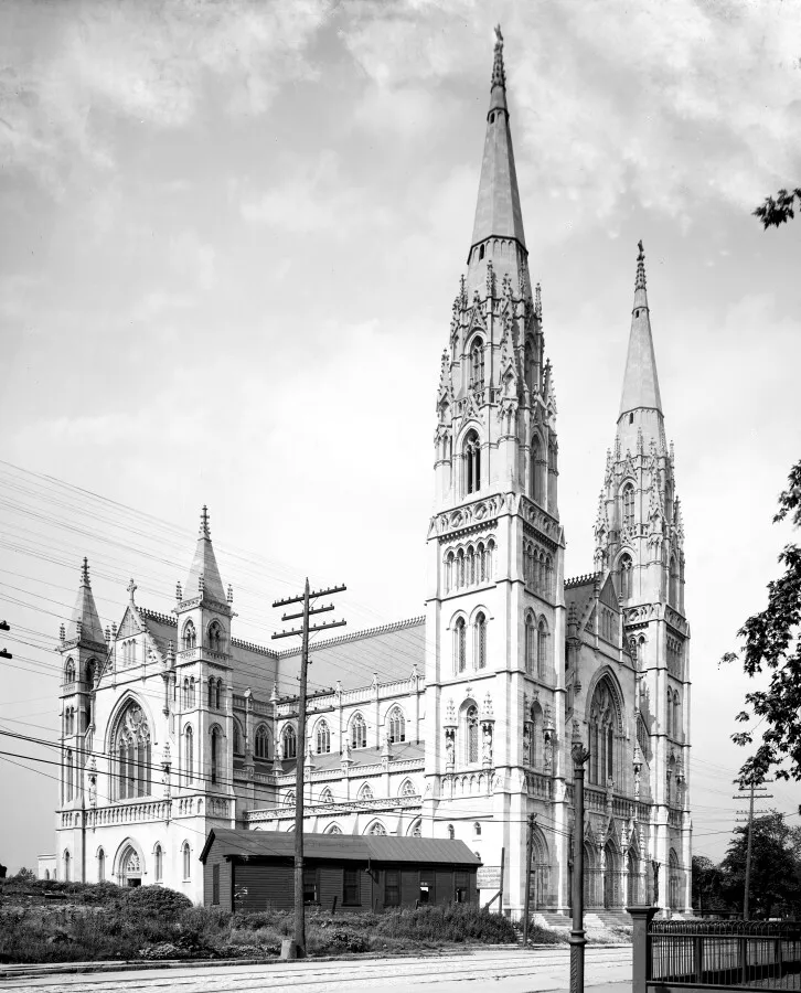 Vintage view from the southwest