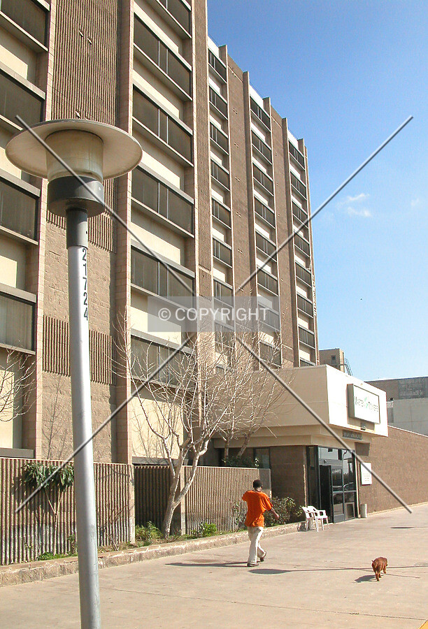 Entrance to building along Broadway