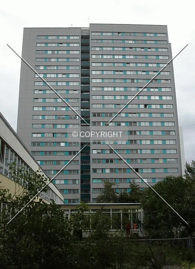 Front view of the building