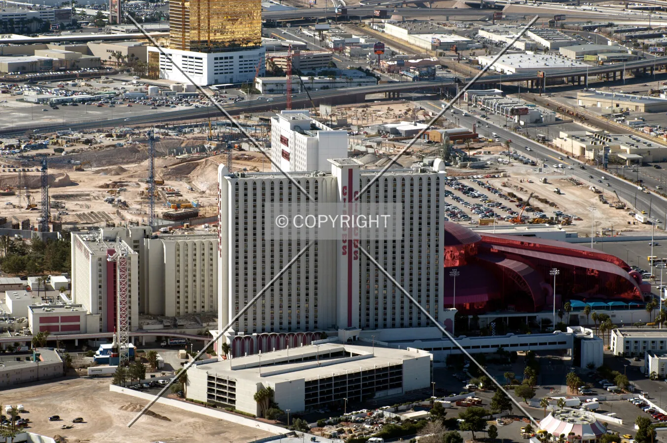 Looking south from Stratosphere Tower