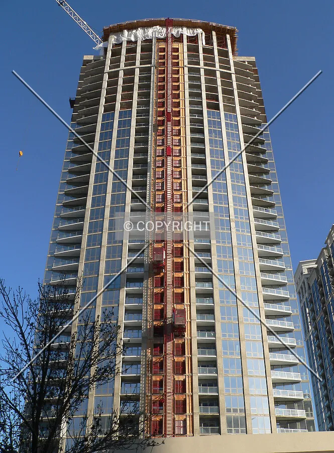View of the western face, looking up from Indiana Avenue