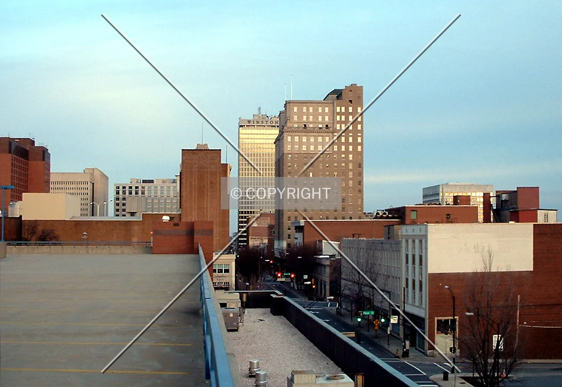 View from the west along Fourth Street