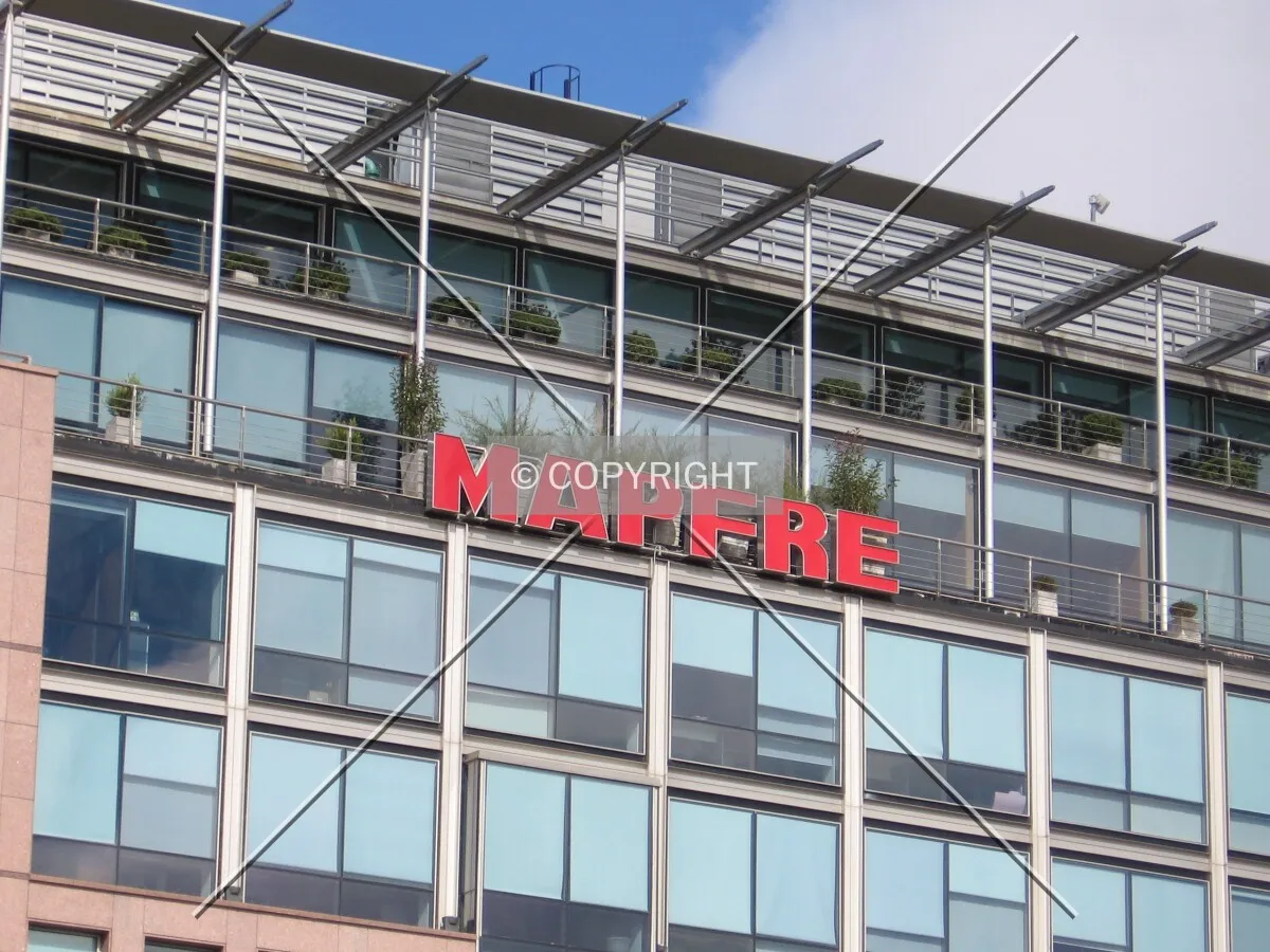 Logo on the building