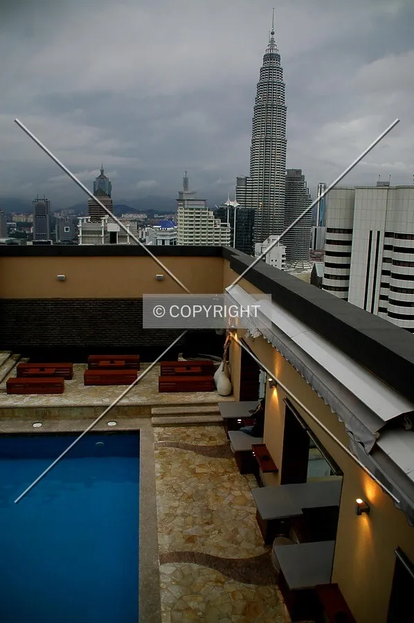 Rooftop pool at Luna Bar