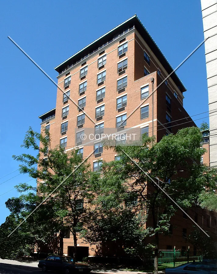 View from the east across Bloomfield Street