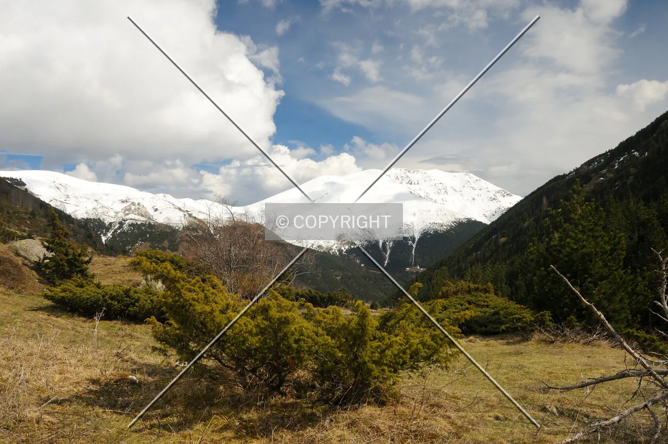 Snow summit in the Pyrenees