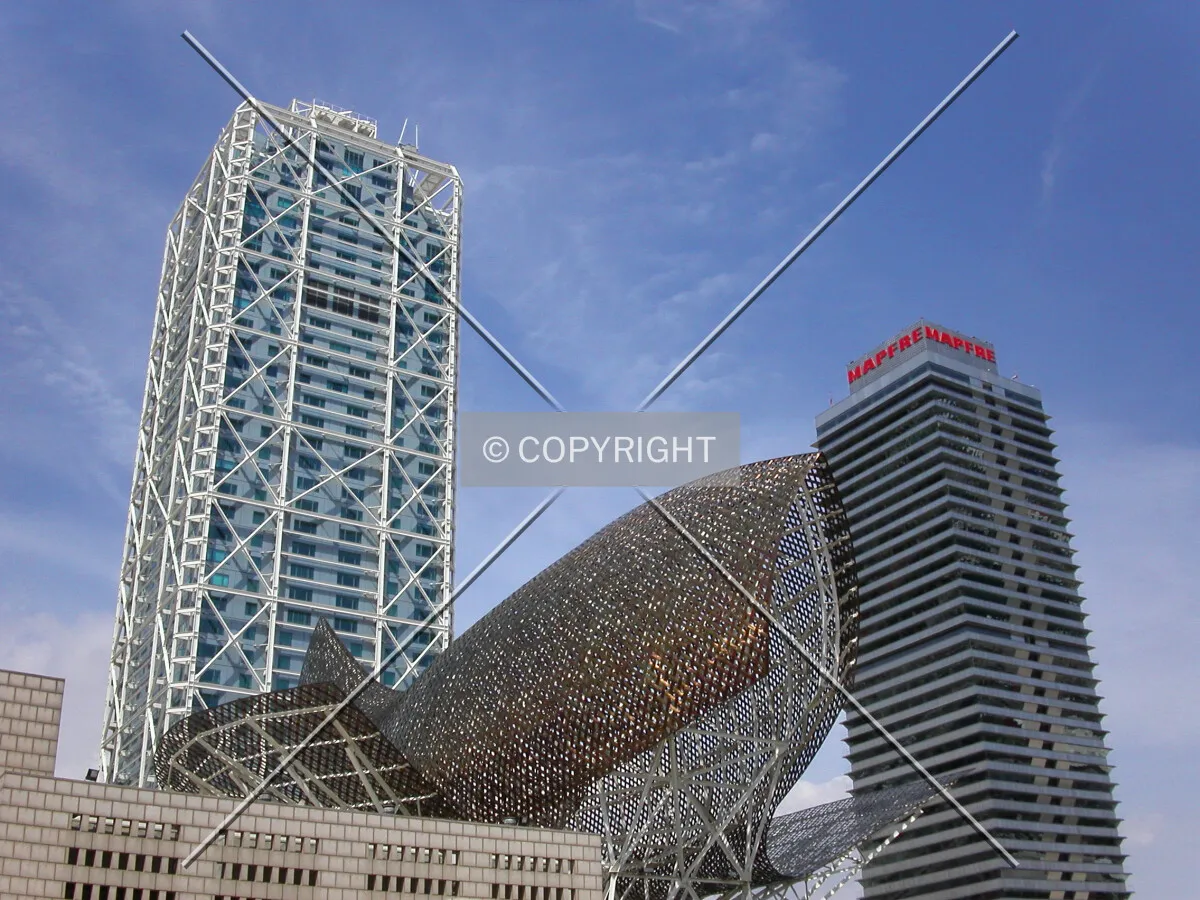 Looking up from the promenade