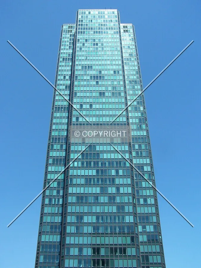 Looking up from the west