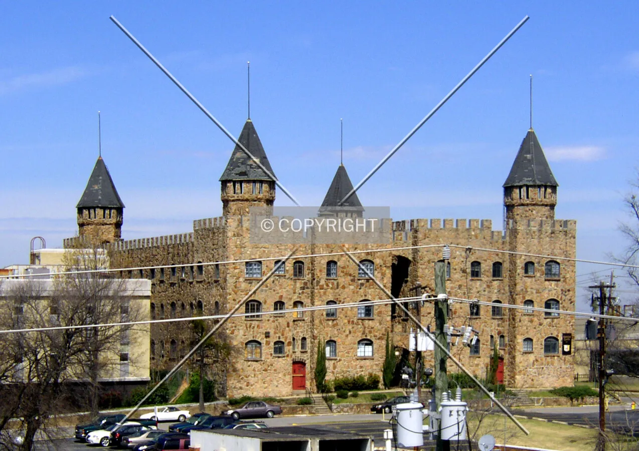 Elevated view from the southwest
