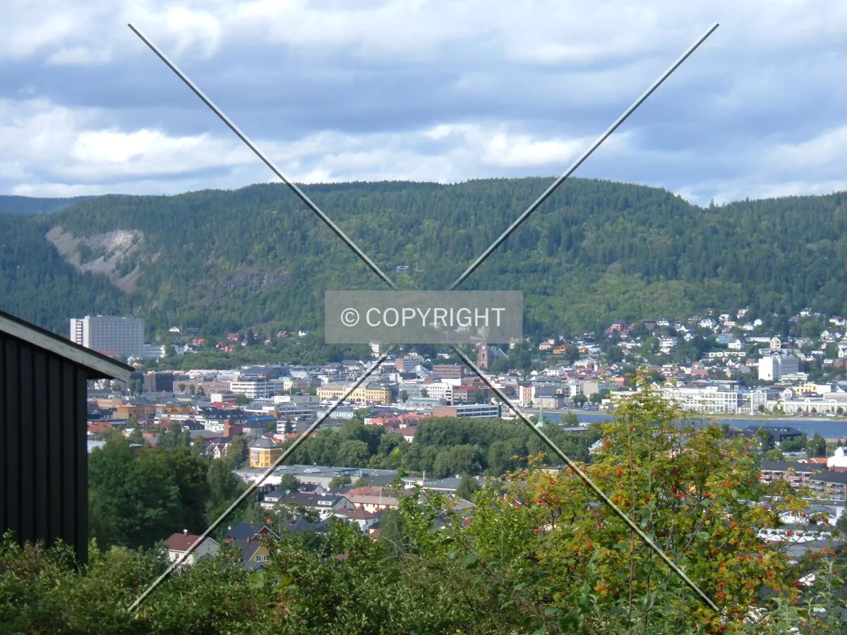 View of Bragernes from Fjell