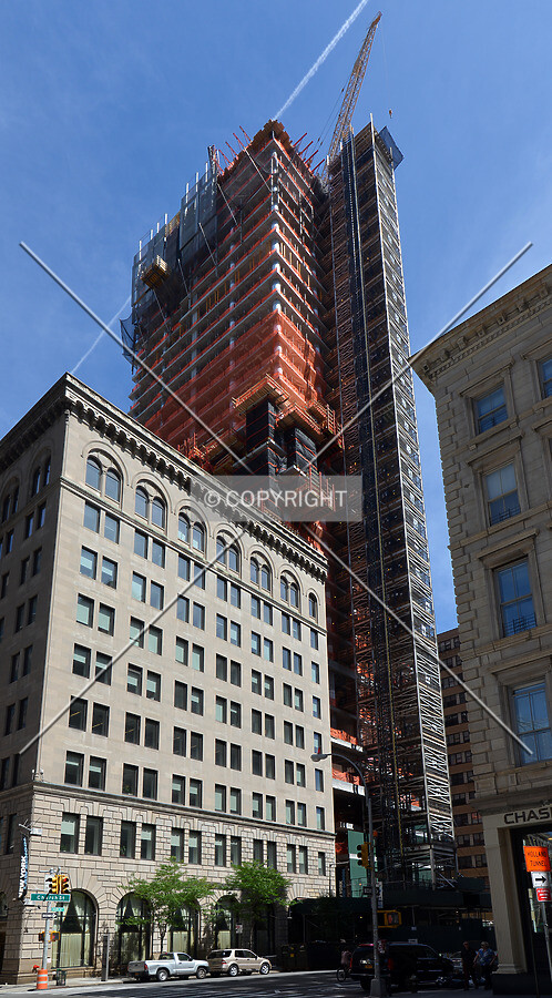 View from the southeast at Church and Worth Streets