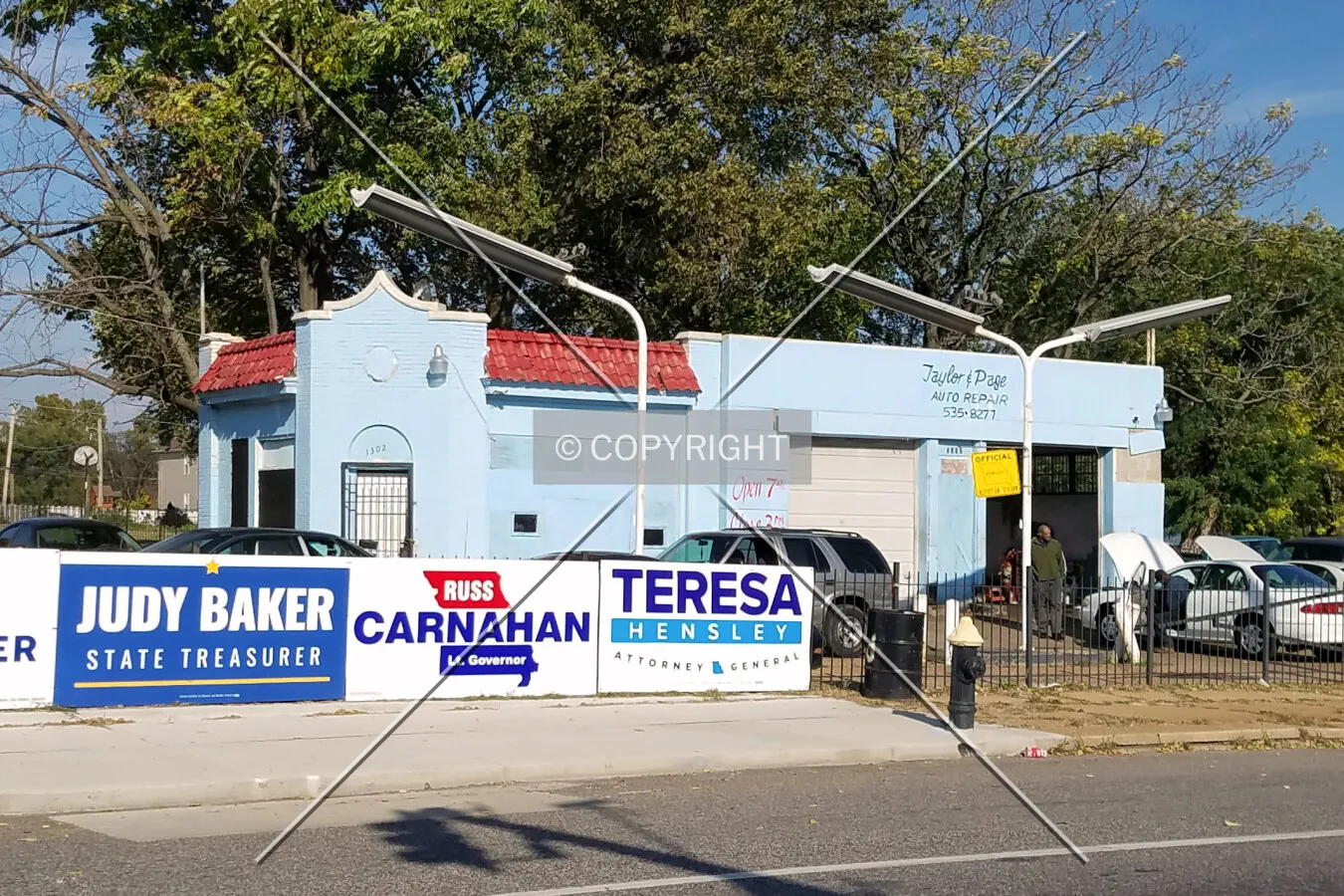 View from the southwest; October 15, 2016