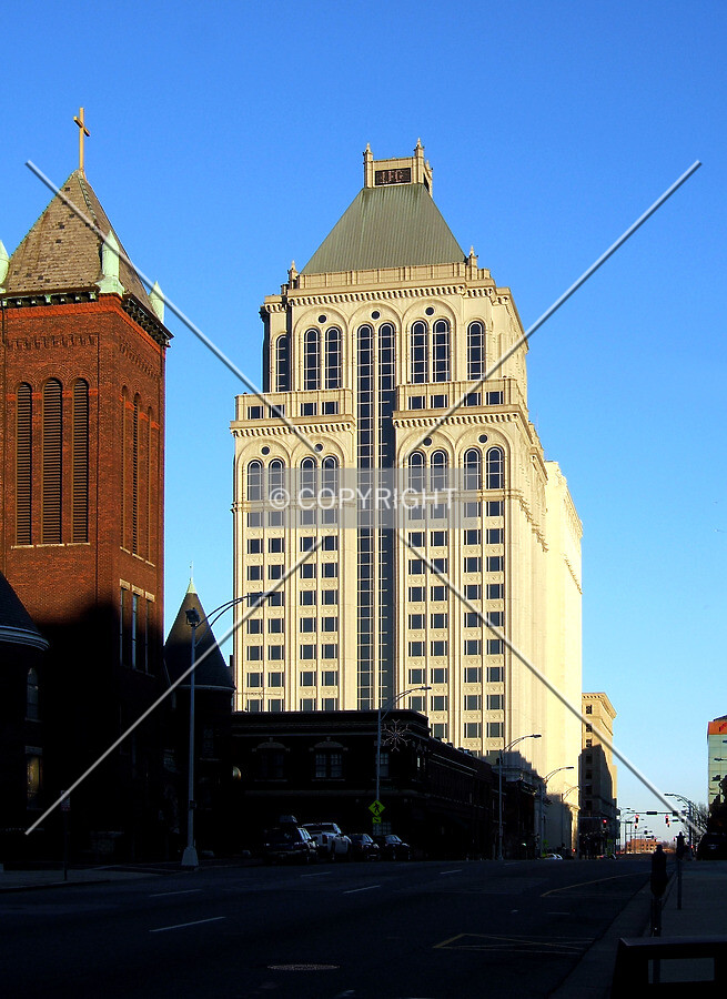 View from the southwest on Market Street