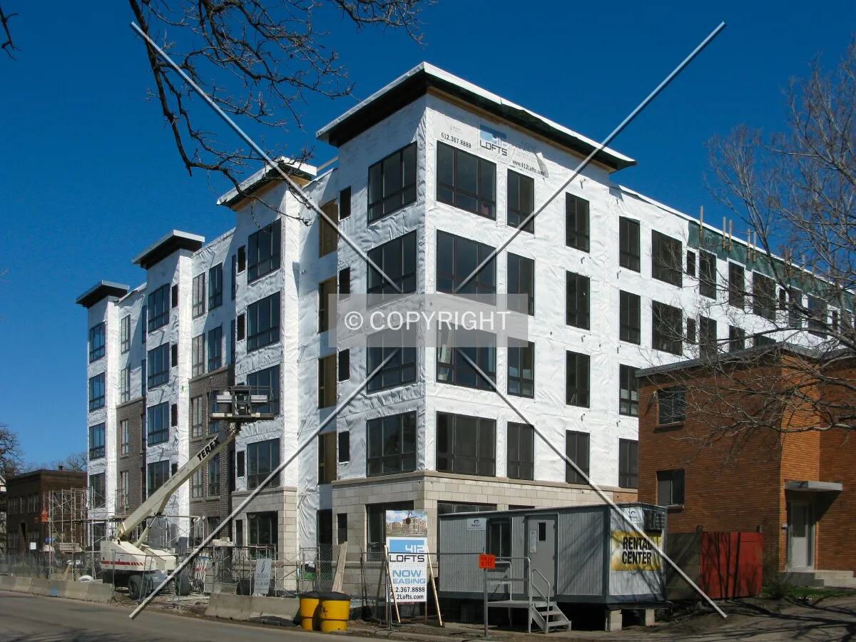 View to the northwest across 4th Street SE