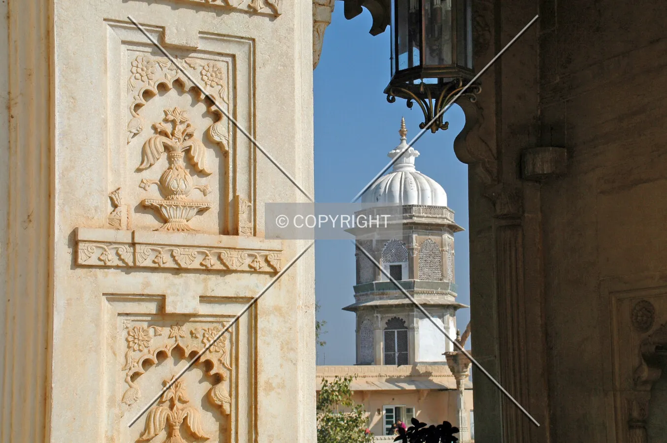 Wall detail and cupola