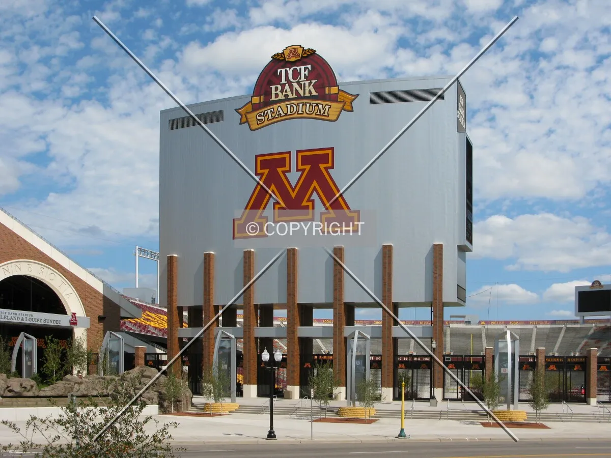 Scoreboard from Williams Arena