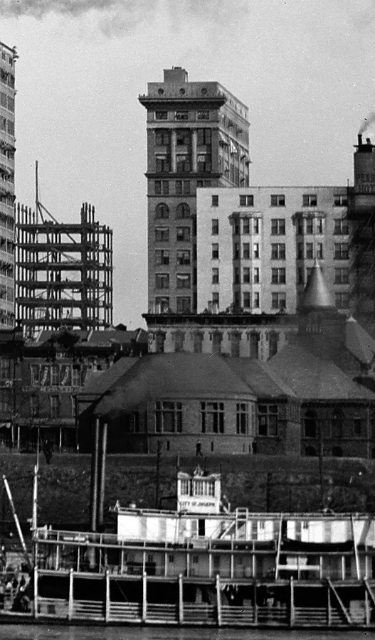 Vintage view from the west before 1914 addition