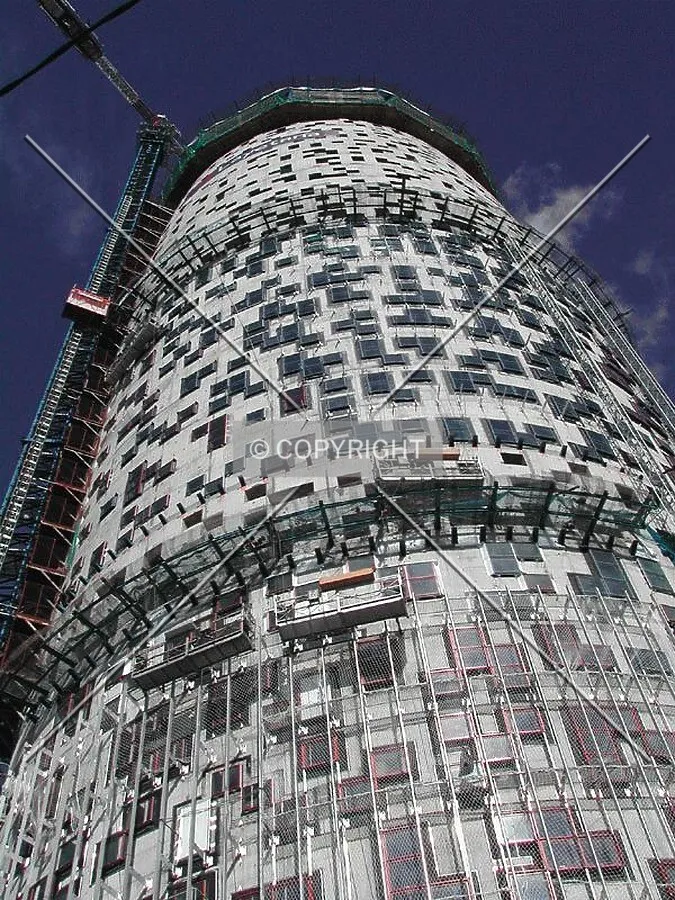 Looking up the tower