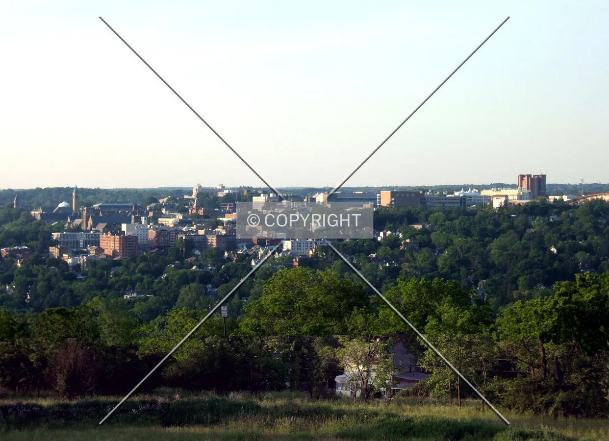 Cornell University campus from the southwest