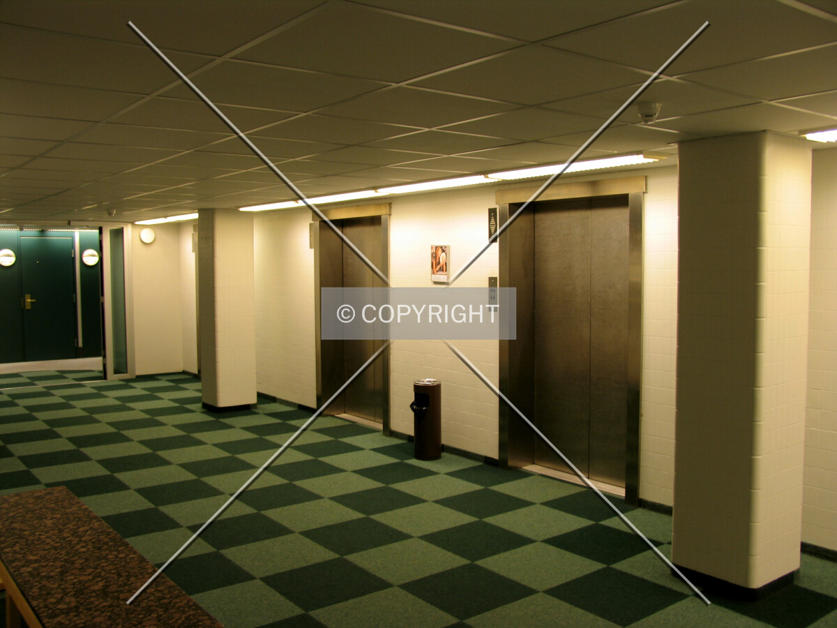 Elevator hall on 22nd floor