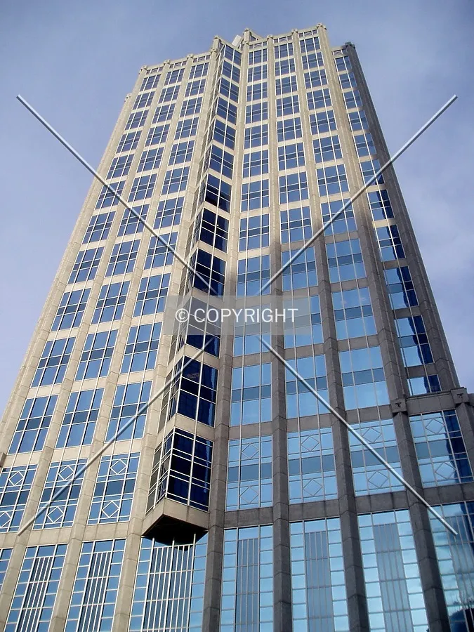 Looking up from the northwest