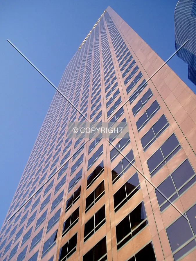 From directly below on South Grand Avenue