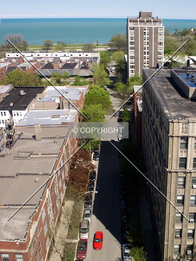 Looking east from Cornell Towers
