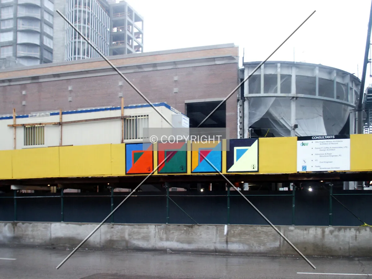 Pedestrian walkway and retail wing on Sherman Avenue