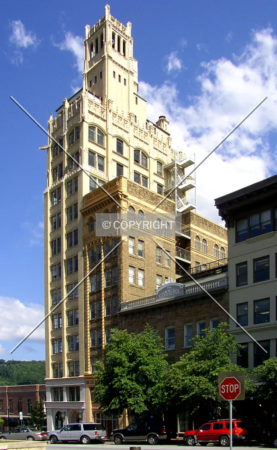 Looking southeast from Pack Square