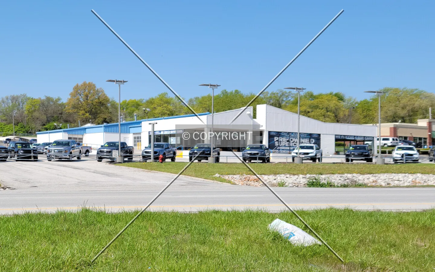 From the northeast; April 25, 2021