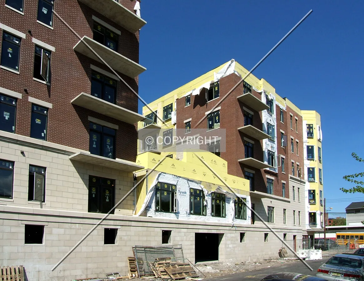 View from the southeast across 10th Street